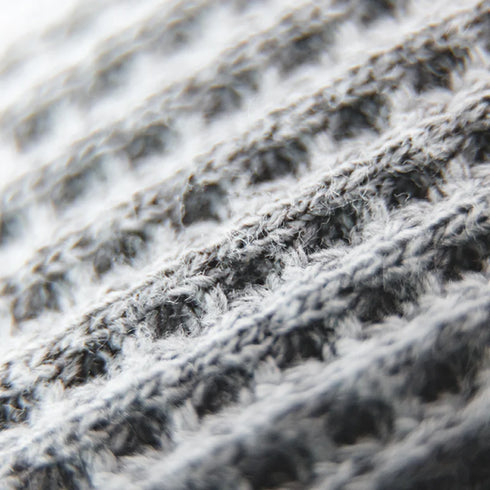 Japanese Vintage Gray Waffle Hoodie