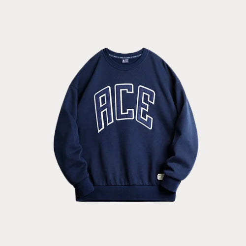 Casual Letter Embroidery Hoodie – Fleece Lined Collegiate Style Warm Sweatshirt