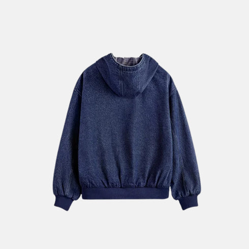 Retro Denim hooded Jacket