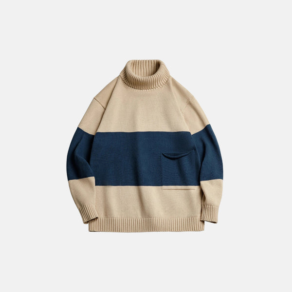 Retro Turtleneck Knitted Sweater