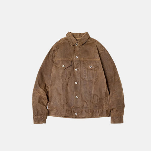 Retro Heavyweight Canvas Oil Waxed Jacket