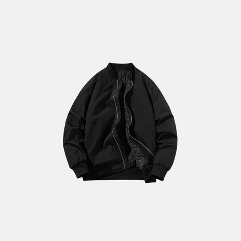 Thick Embroidered Baseball Winter Jacket