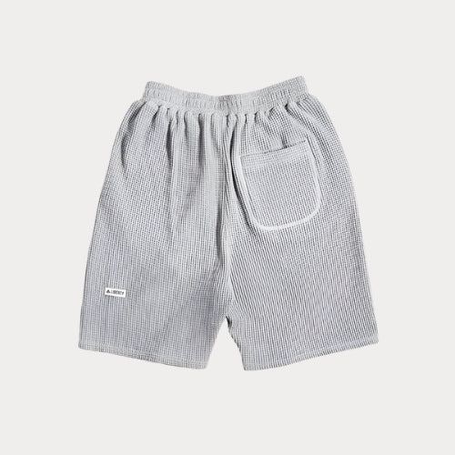 Retro Loose Waffle Cargo Shorts – Heavyweight Beach & Workwear Style