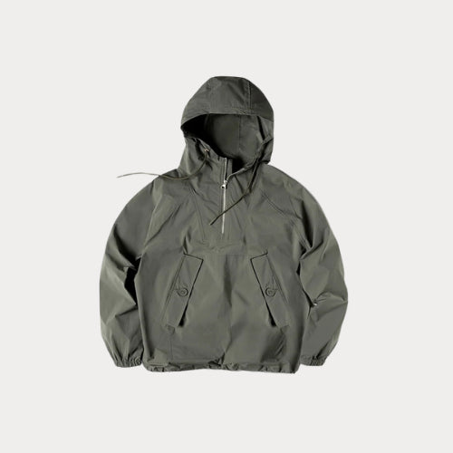 M43 Parka Dark Green Deck Coat – Solid Color Hooded Outdoor Jacket