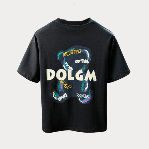 Premium Men's Embroidered T-Shirt – Summer Thin Short Sleeve Crew Neck, Elastic & Stylish Casual Wear