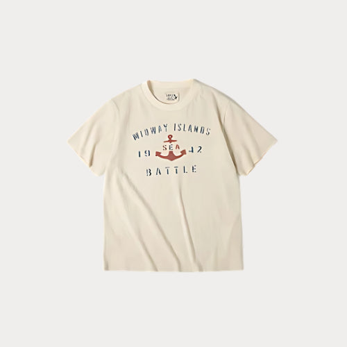 Men's Vintage Letter Print T-Shirt – Summer Cotton Loose Fit Casual Street Tee