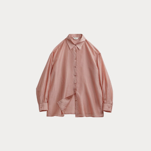Women's Lightweight Pink Summer Shirt Jacket