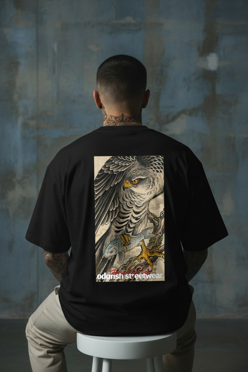 oddfish hawk tee black
