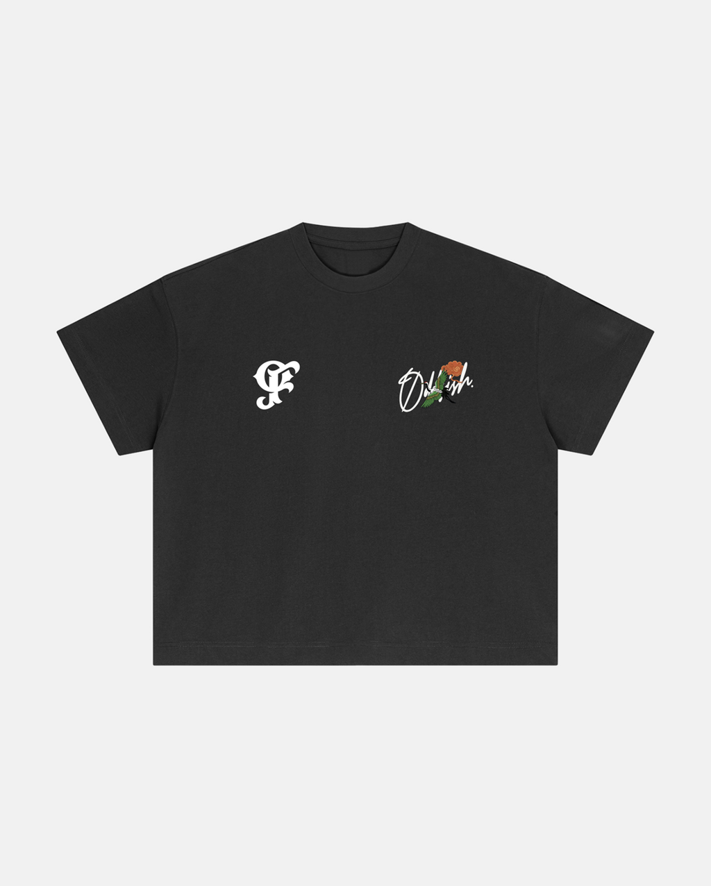 crane and clouds tee v2 dark gray