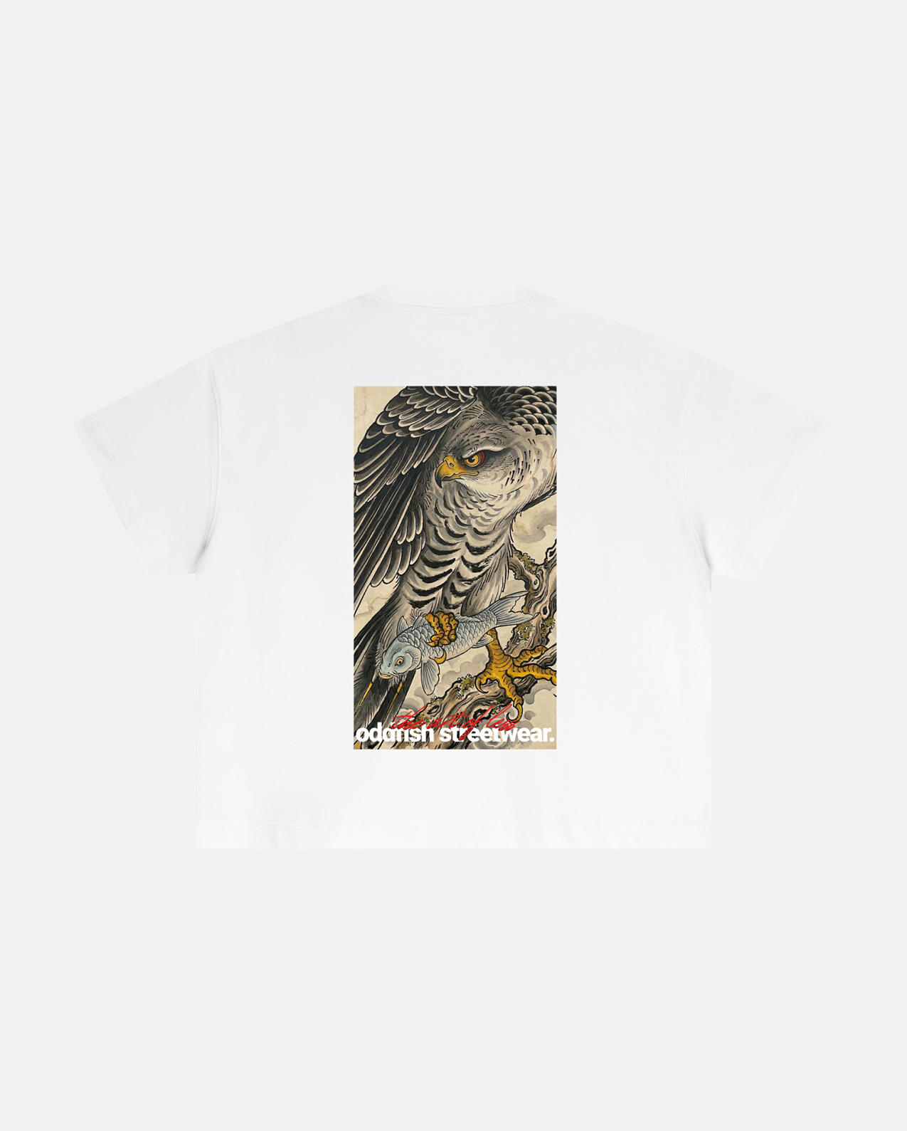 oddfish hawk tee white