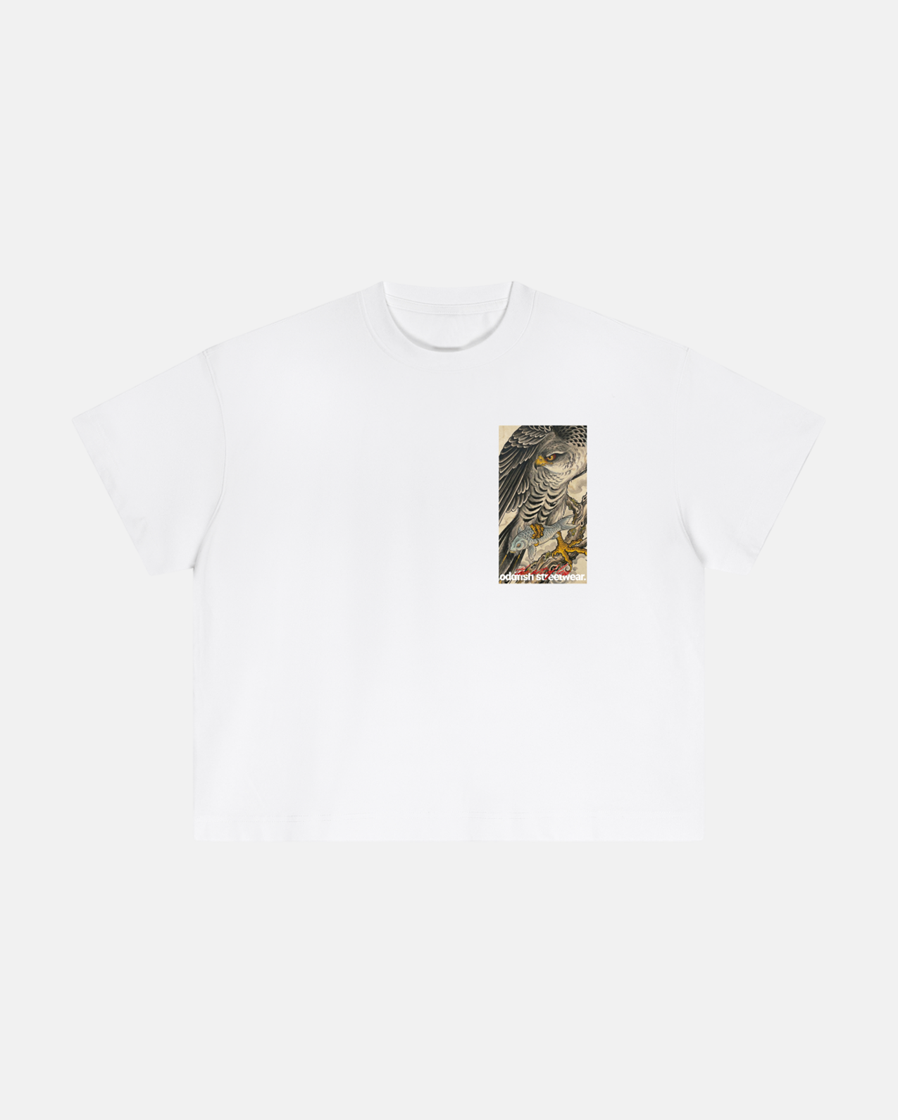 oddfish hawk tee white