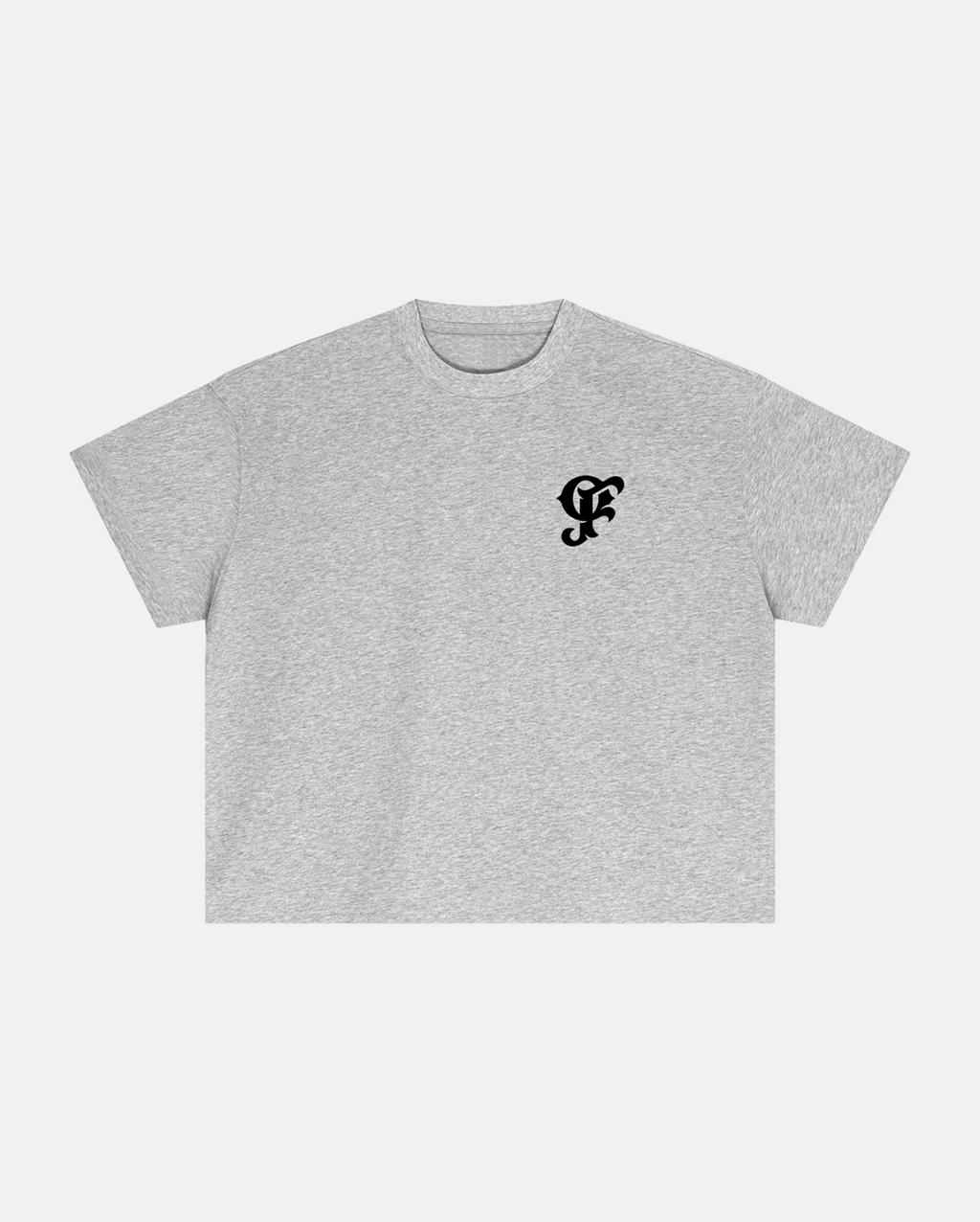 japanese tattoo tee flower gray